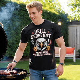 Grill sergeant: Patriotic BBQ T Shirt