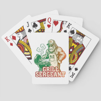Grill Sergeant Roliga Bigfoot Poker Kort Casinokort