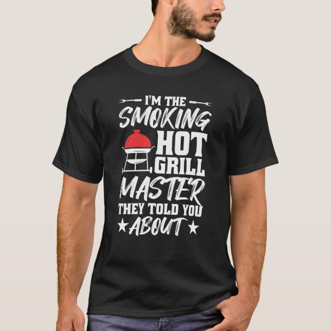 Grill Smoking Master Grilling Barbecue T Shirt (Framsida)