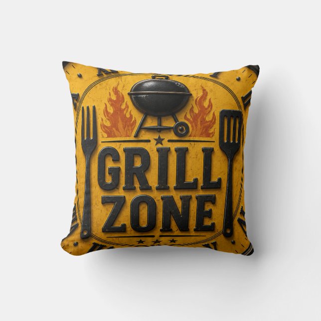 Grill Zone BBQ Grill Master Kitchen Rustic  Kudde (Framsida)