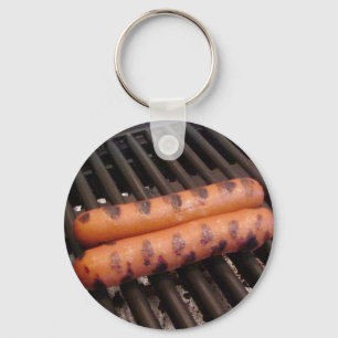 Grilla för två Hotdogs Nyckelring