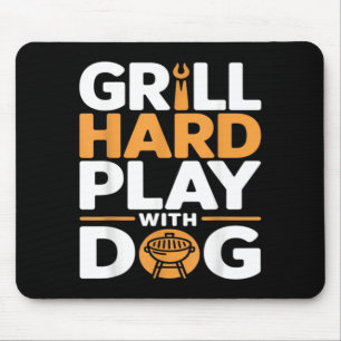 Grilla hårt Lek med hund Bakgård BBQ Älskare Musmatta