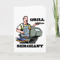 Grilla kortet för sergeanten fars dag