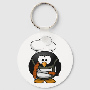 Grilla pingvinet Keychain Nyckelring