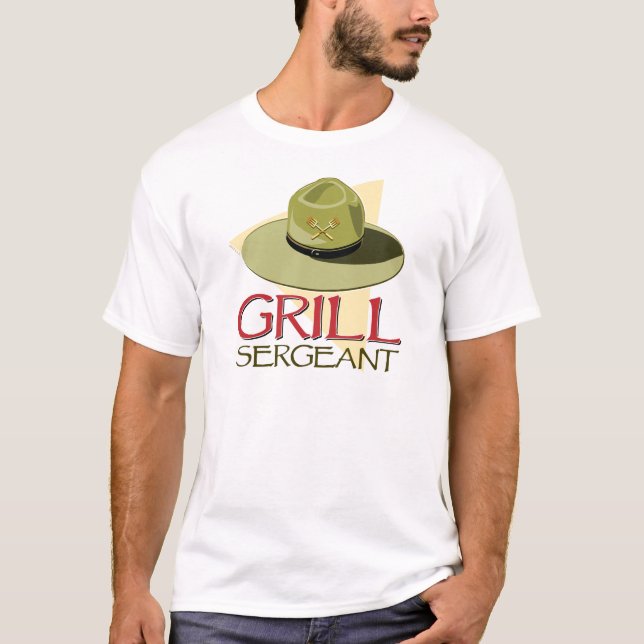 Grilla sergeanten tee shirt (Framsida)