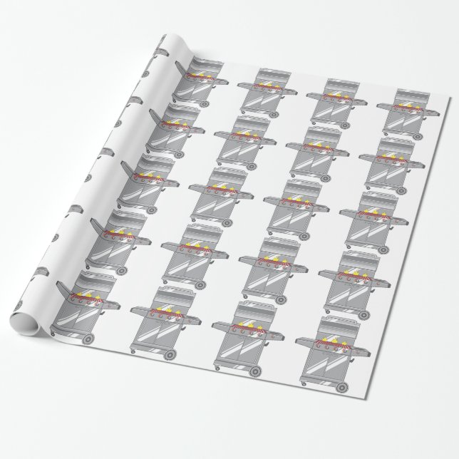 Grilla toppen presentpapper (Utrullad)