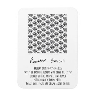 Grillad broccolireceptmagnet magnet