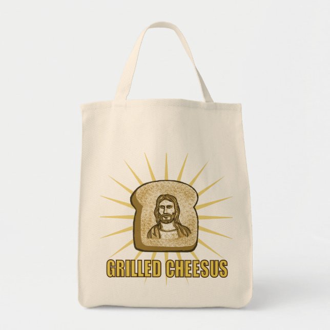 Grillad Cheesus kanfastotebag Tygkasse (Framsidan)