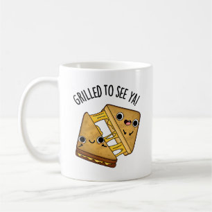 Grillad för att se Ya Funny Food Puns Kaffemugg