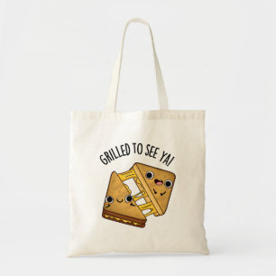 Grillad för att se Ya Funny Food Puns Tygkasse