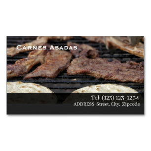 grillad kött magnetiska visitkort