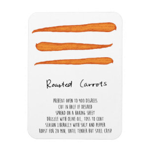 Grillad morotreceptmagnet magnet