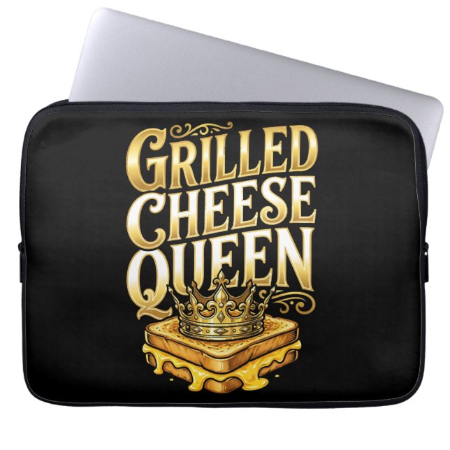 Grillad ost-dagen laptop fodral (Framsidan)