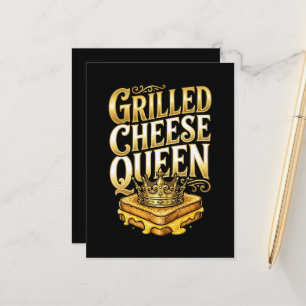 Grillad ost-dagen meddelande vykort