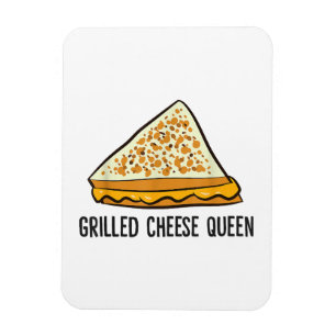 Grillad ost drottning Rolig grillad ost Magnet