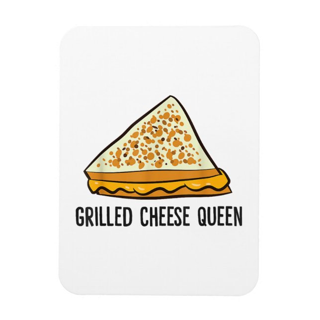 Grillad ost drottning Rolig grillad ost  Magnet (Vertikal)