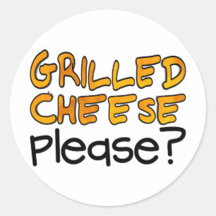 Grillad Ost Tack? Runt Klistermärke