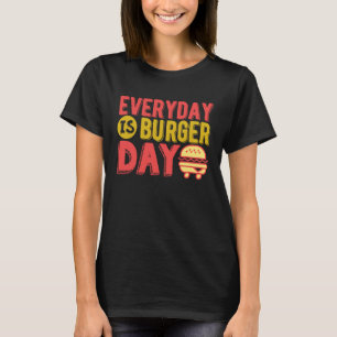 Grillad ostburgardag Snabbmatsburgare T Shirt