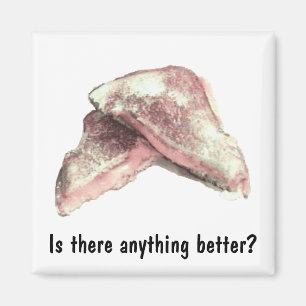 Grillad ostsmörgås magnet