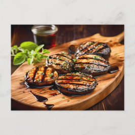 Grillad Portobello-svamp Vykort