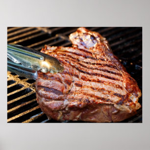 Grillad Steakaffisch Poster
