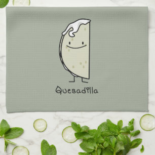 Grillad Tortilla för Quesadilla mexikan med ost Kökshandduk