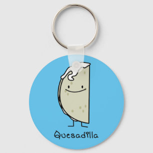 Grillad Tortilla för Quesadilla mexikan med ost Nyckelring