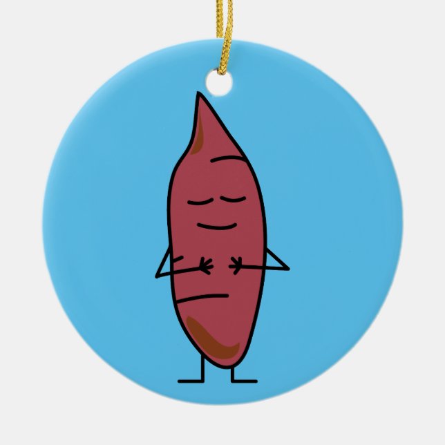 Grillade potatisar för julgransprydnad keramik (Framsidan)