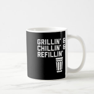 Grillande Chillin Påfyllning Rolig Bbq Grill Dryck Kaffemugg