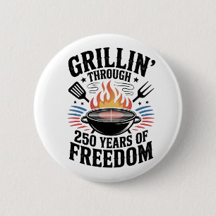 Grillar igenom 250-årsfirande Freedom Grill 4 juli Knapp