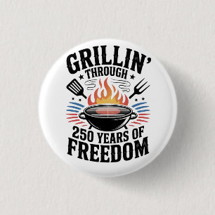 Grillar igenom 250-årsfirande Freedom Grill 4 juli Knapp