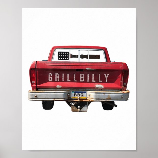 Grillbilly Funny Bbq (bild på baksida)_1 Poster (Framsidan)