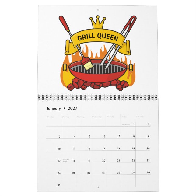 Grilldrottning Kalender (Jan 2027)