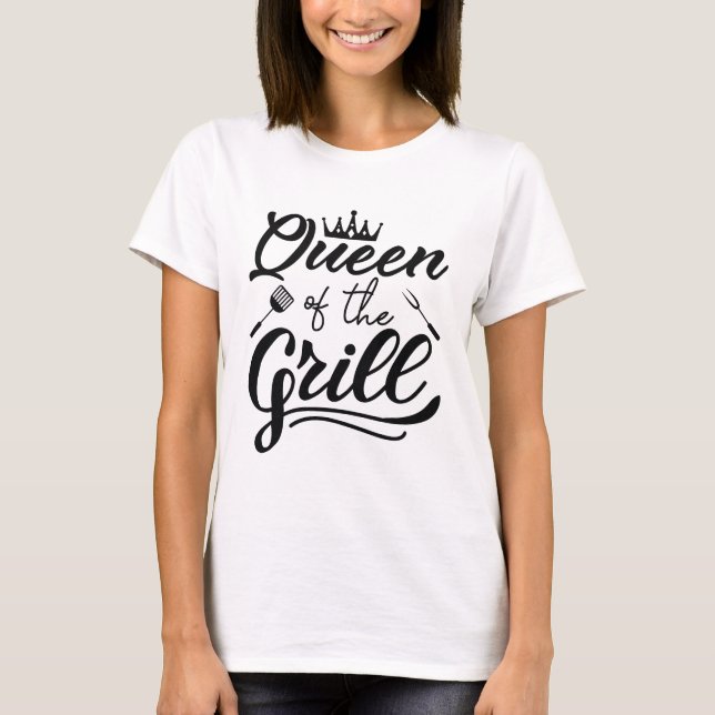 Grilldrottning T Shirt (Framsida)
