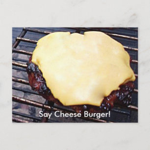 Grilled Cheese Burger Card Vykort