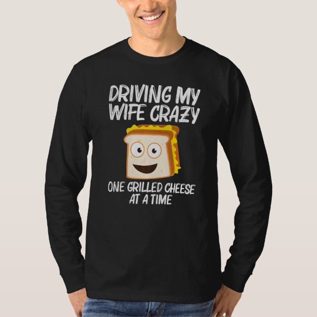 Grilled Cheese  Designs Men Dad Grilling Foodie T Shirt (Framsida)