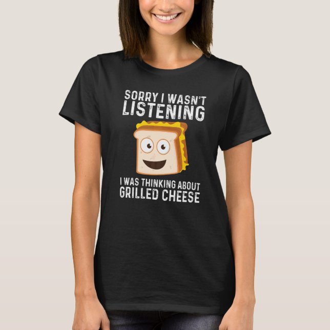 Grilled Cheese  Designs Men Women Grilling Foodie  T Shirt (Framsida)