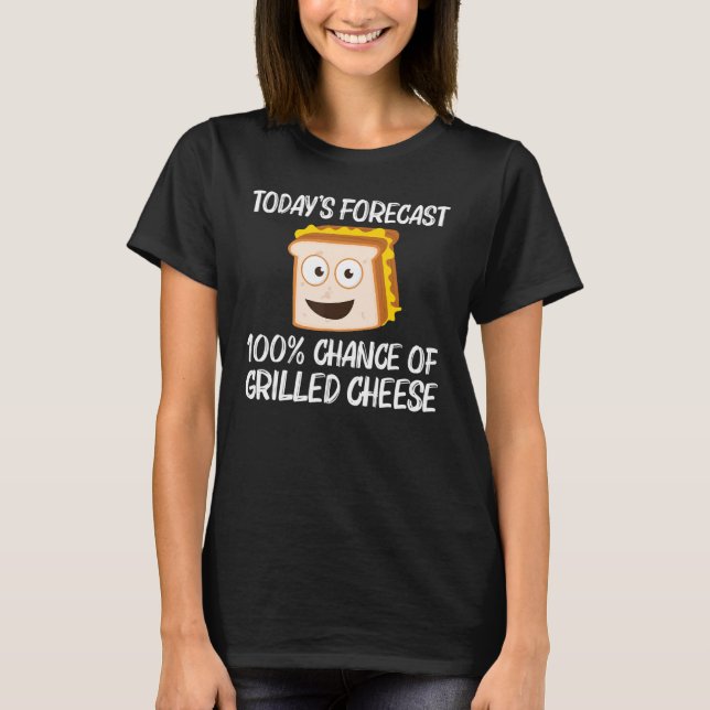 Grilled Cheese   Designs Men Women Grilling Foodie T Shirt (Framsida)