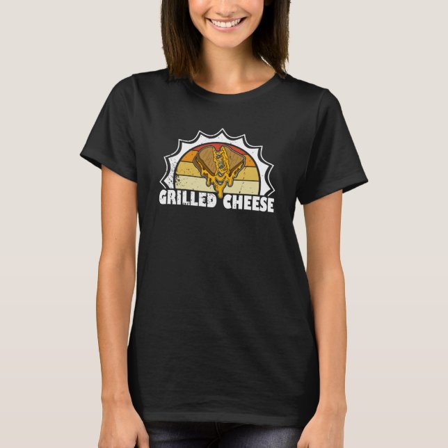 Grilled Cheese Gouda Fastfood Toastie Cuisine Food T Shirt (Framsida)