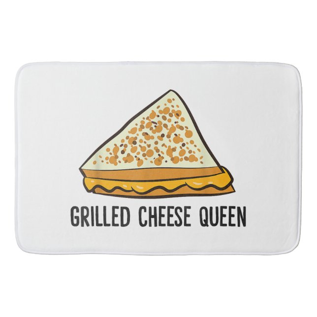 Grilled Cheese Queen Funny Grilled Cheese Badrumsmatta (Framsidan)