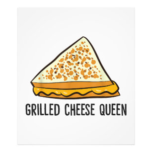 Grilled Cheese Queen Funny Grilled Cheese Fototryck