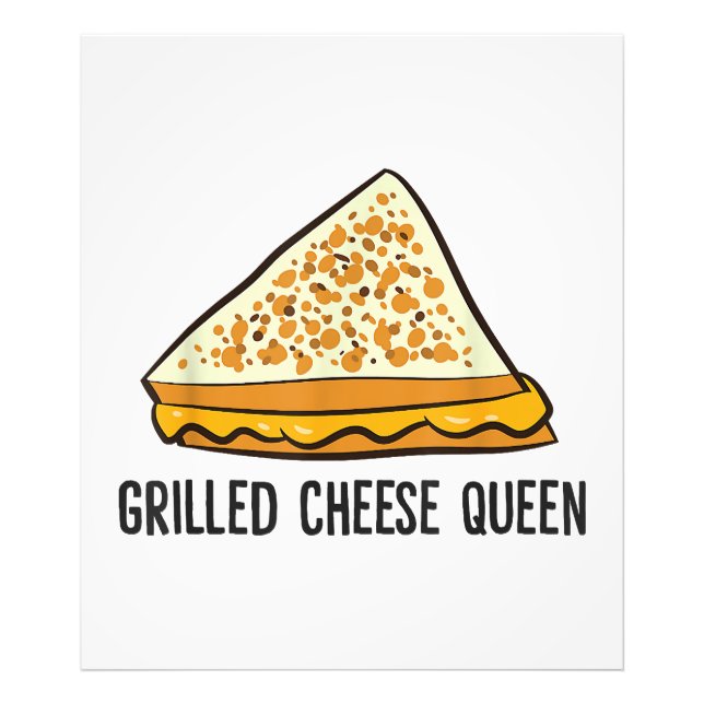 Grilled Cheese Queen Funny Grilled Cheese Fototryck (Framsidan)
