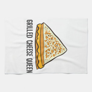 Grilled Cheese Queen Funny Grilled Cheese Kökshandduk