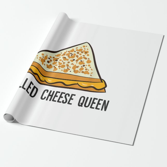 Grilled Cheese Queen Funny Grilled Cheese Presentpapper (Utrullad)