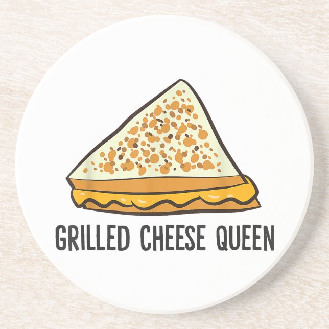 Grilled Cheese Queen Funny Grilled Cheese Underlägg (Framsidan)