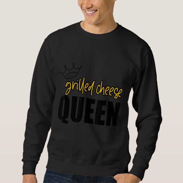 Grilled Cheese Queen Lång Ärmad Tröja (Framsida)