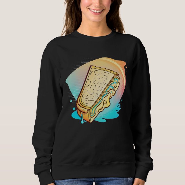 Grilled Cheese Vaporwave 90s and 80s Aesthetic T Shirt (Framsida)