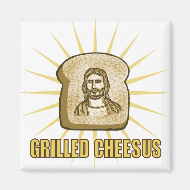 Grilled Cheesus magnet (Framsidan)