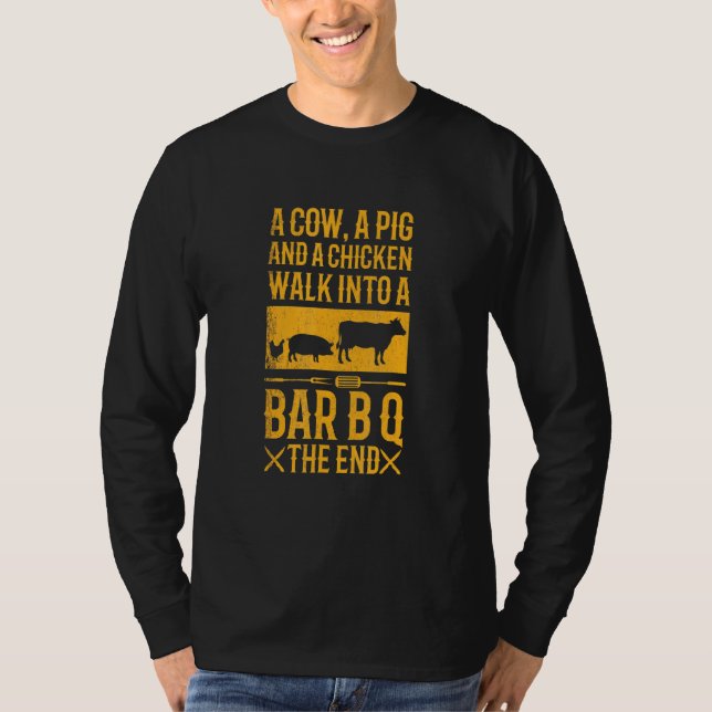 Grilled Gris Grilled Beef Grilled Chicken Grill Fo T Shirt (Framsida)