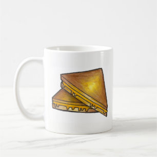 Grilled Tosted Cheese Sandwich Lunch Middag Food Kaffemugg